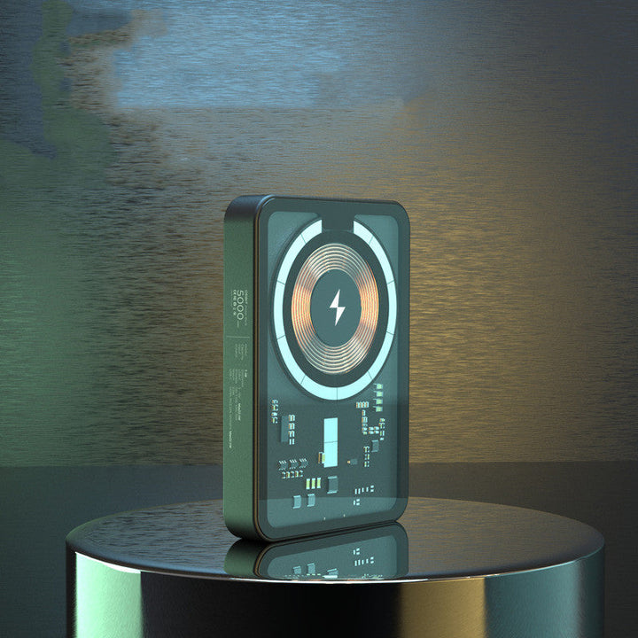 Discover the Future of Charging with the 10000mAh Transparent Magnetic Wireless Power Bank