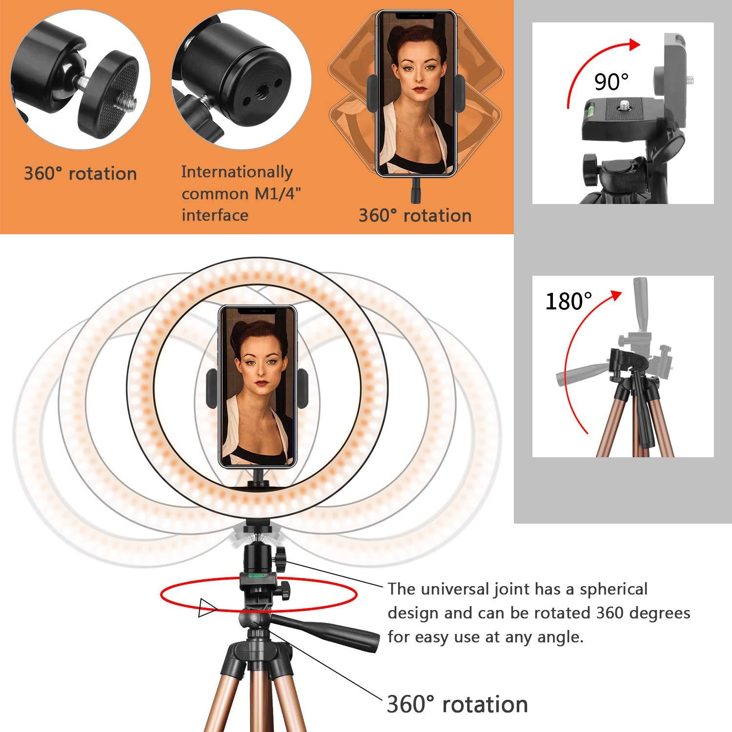 Illuminate Your Space with the Desktop Ring Light