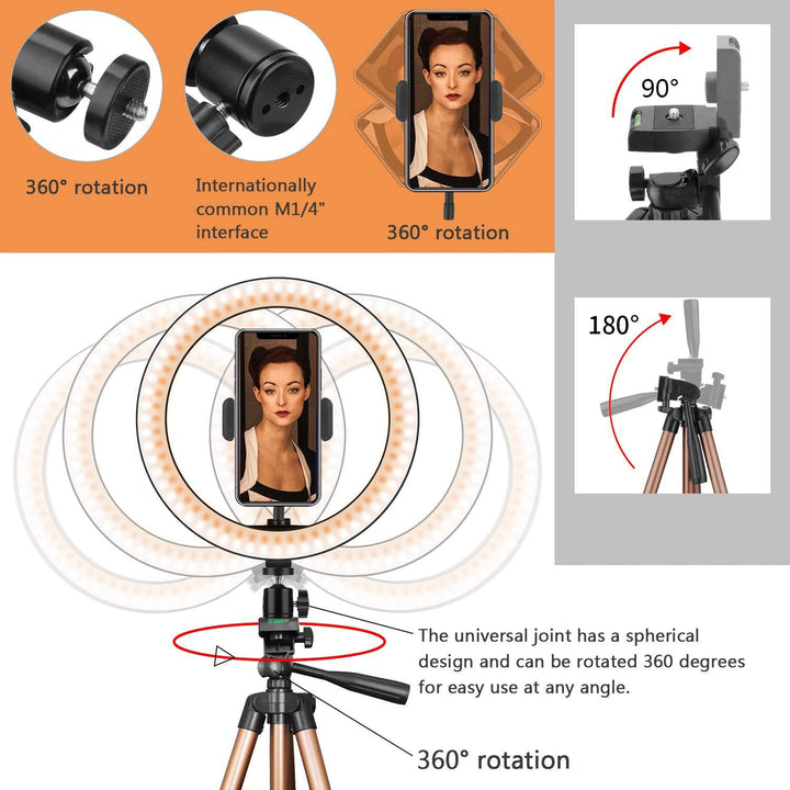 Illuminate Your Space with the Desktop Ring Light